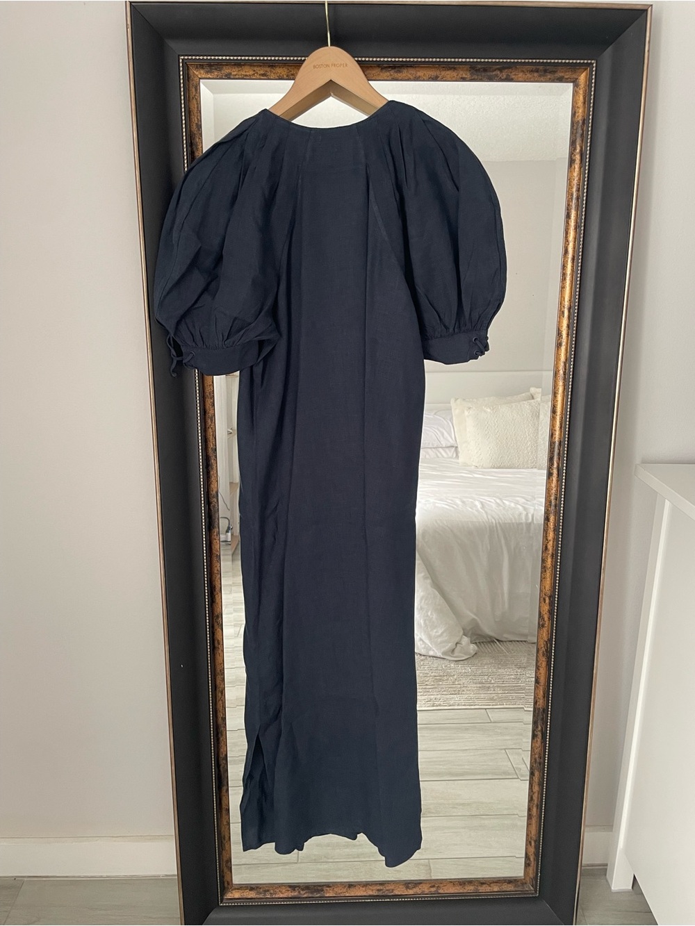 SLEEPER Garden Puff-Sleeve Midi Dress - Picture 11 of 12
